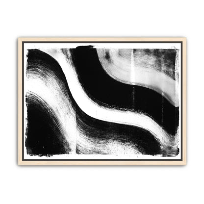 White cut through black