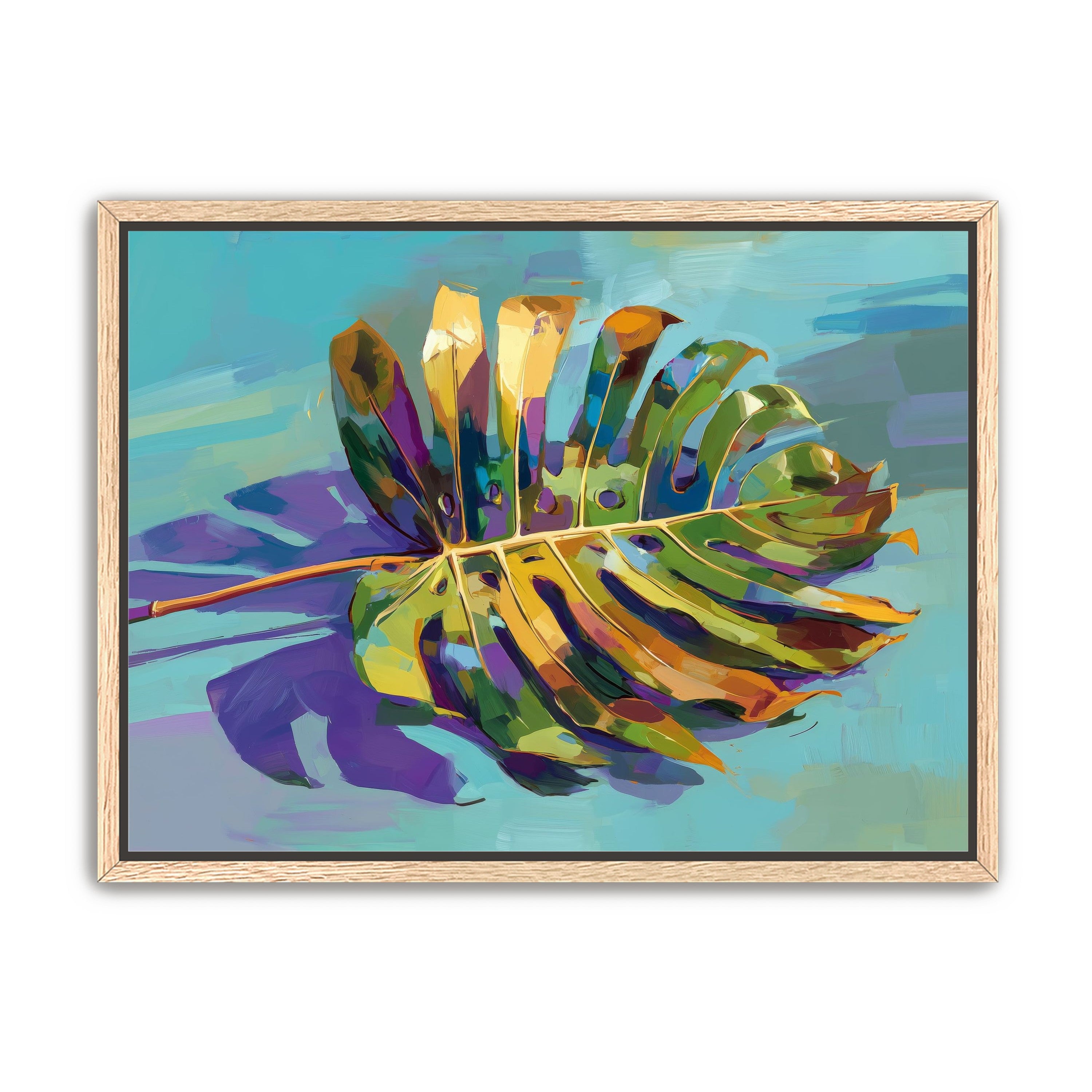 A Leaf Held in Color