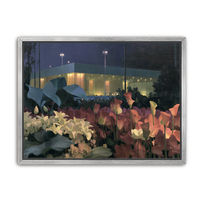 Calla lilies by the glass hall