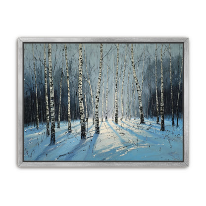 Birch Trees in Winter Light
