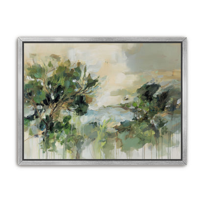 Hillside Trees in Loose Paint
