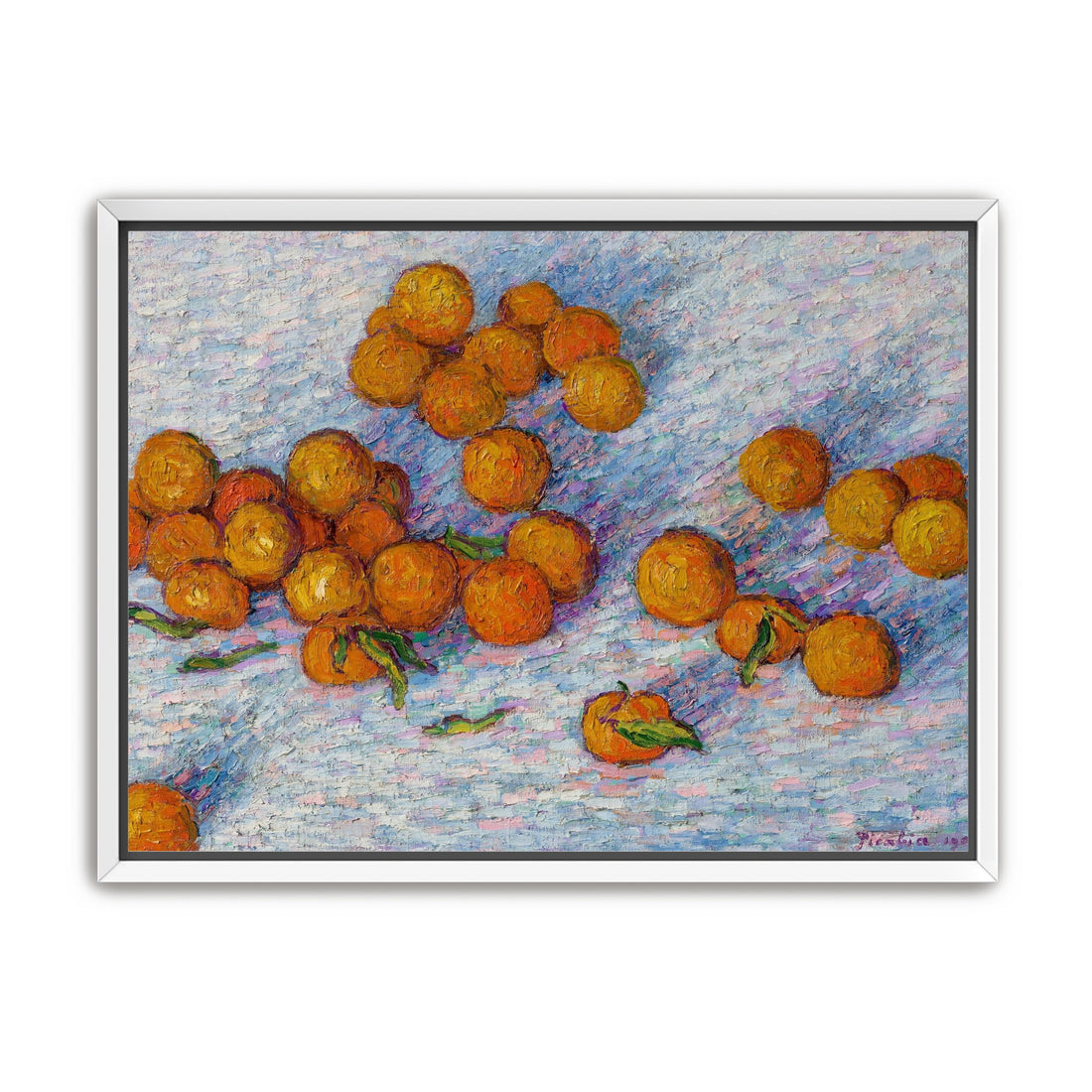 Oranges across the table