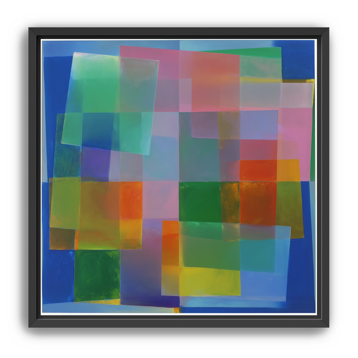 Blue depth under warm veils