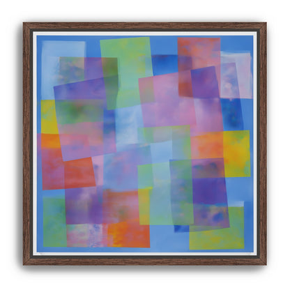 Blue field under shifting pastels