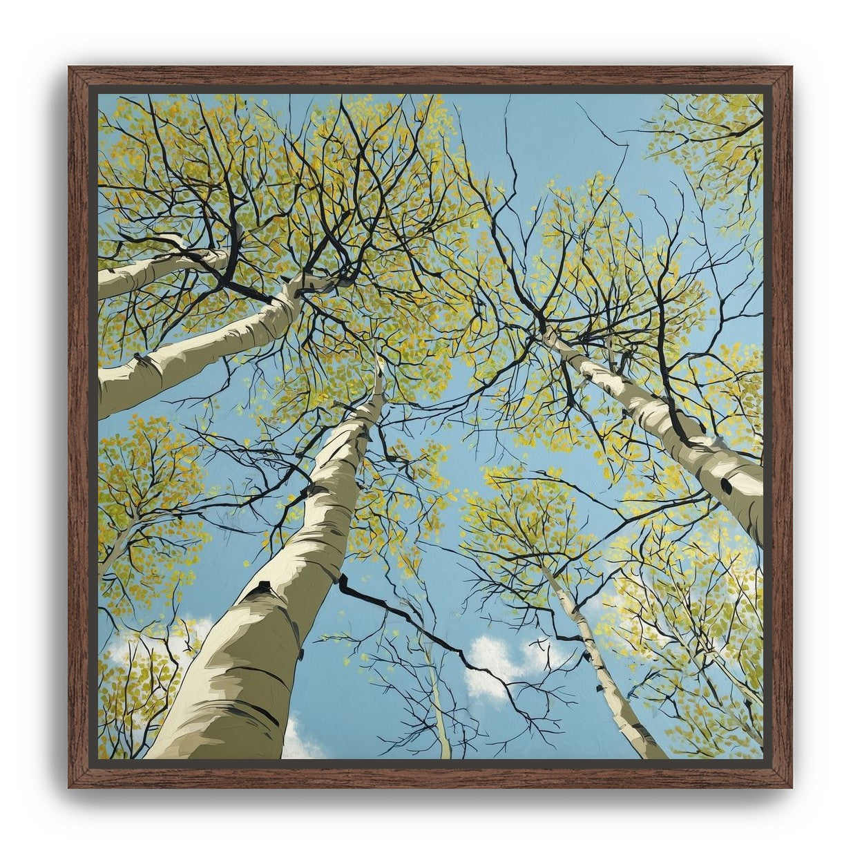 Yellow Leaves Against the Sky