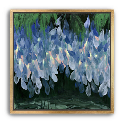 Wisteria over still water