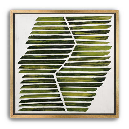Leaf ribs around a white vein