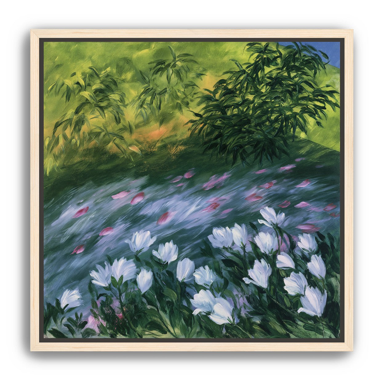 Petals on the streambank