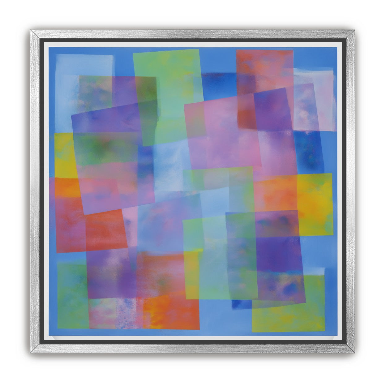 Blue field under shifting pastels