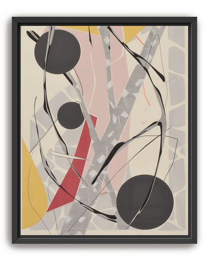 Layered circles with red wedge