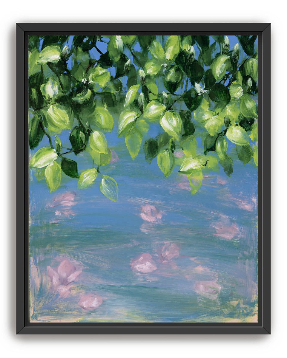 Petals under the leaves