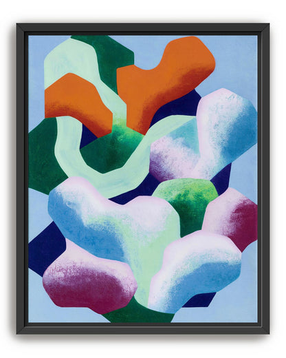 Soft edged color blocks