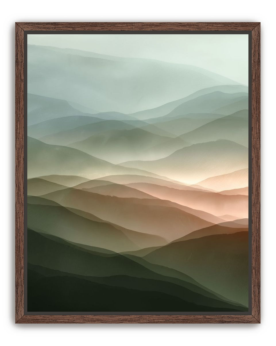 Mountains in Haze