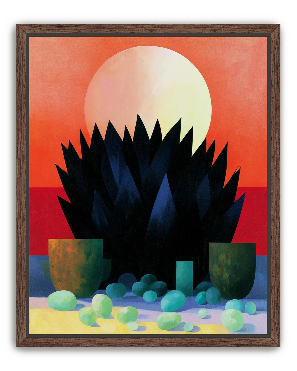Fruit before the pale sun