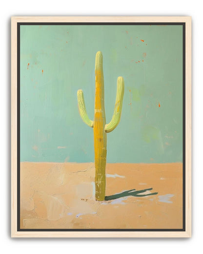 Saguaro beneath a pale sky