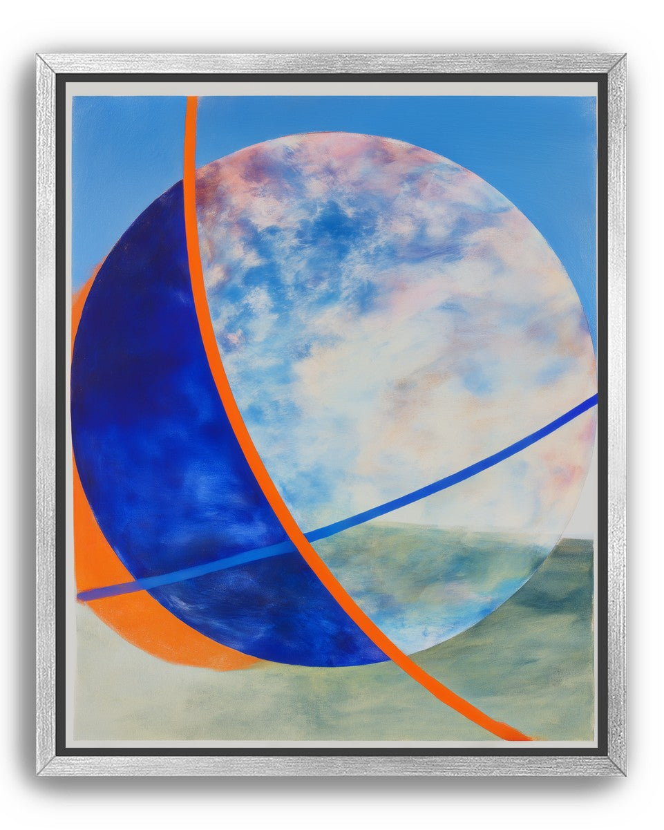 Orange cut through the circle