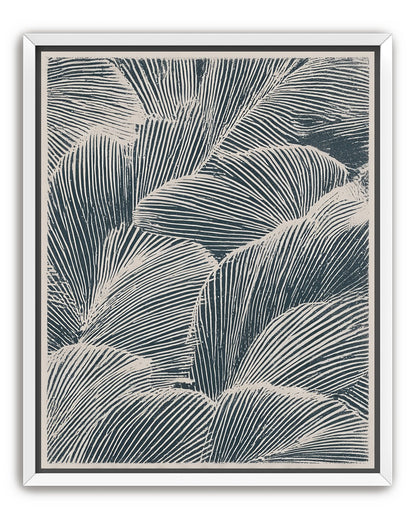 Palm fronds pressed together