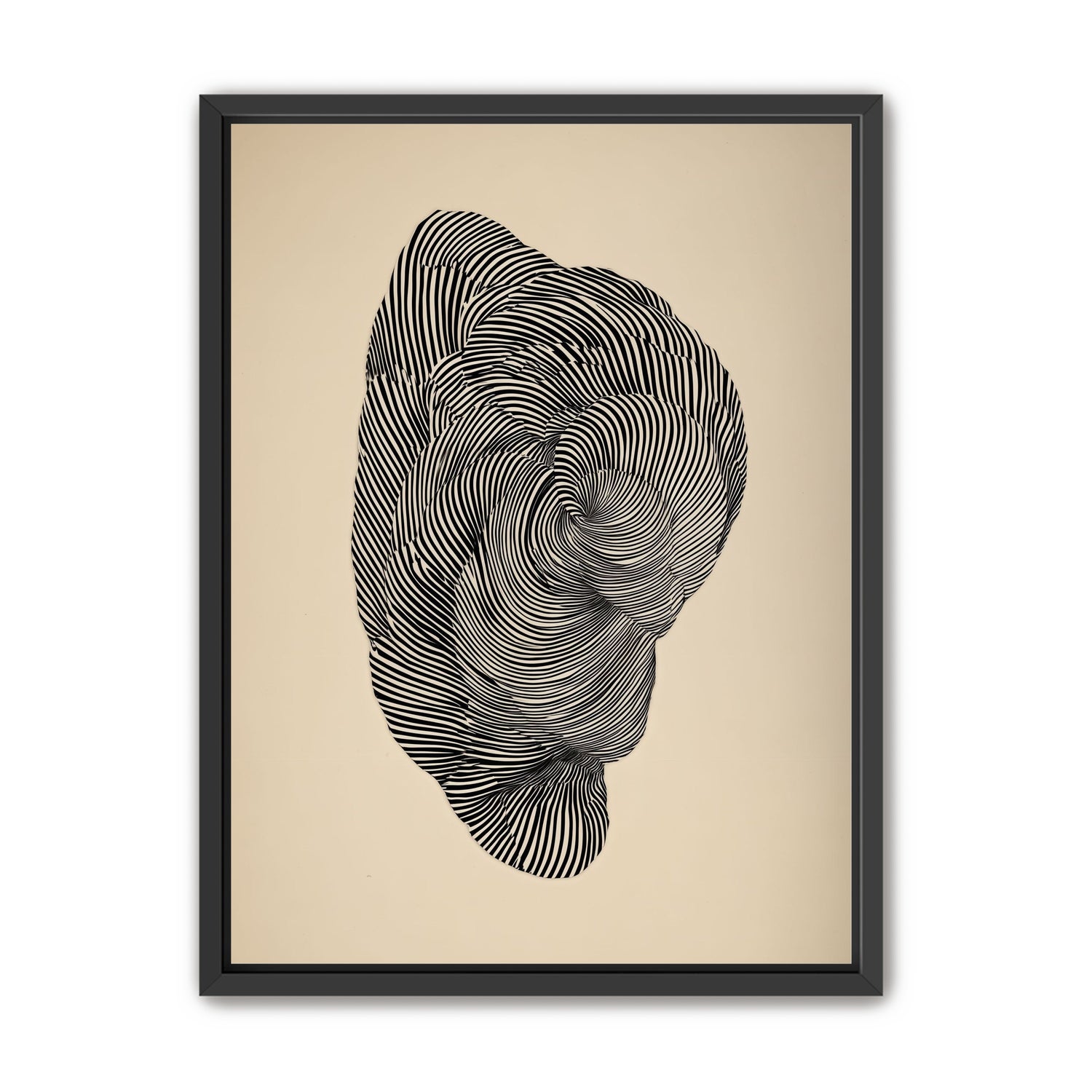 Vortex in a striped head