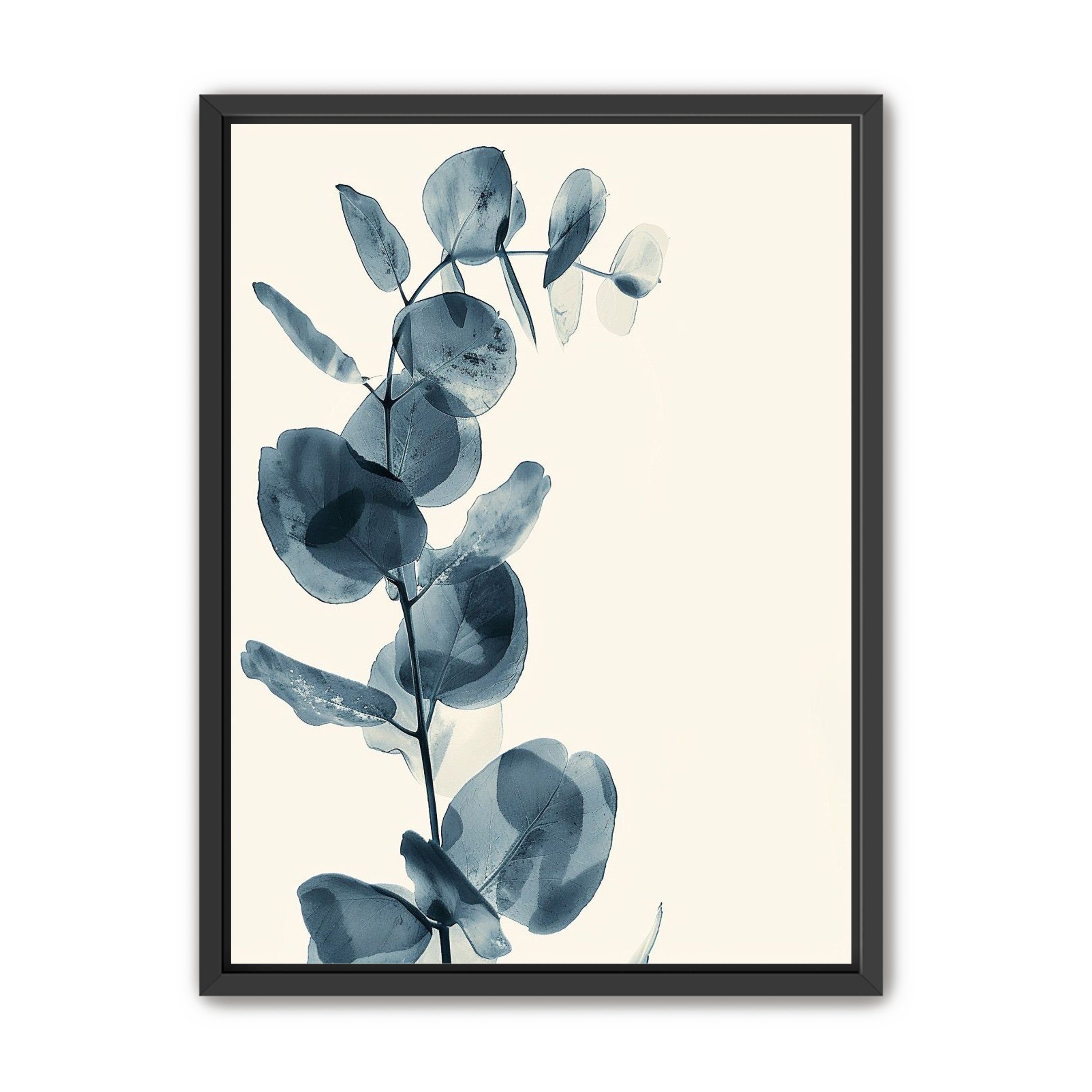 Blue leaves in quiet air