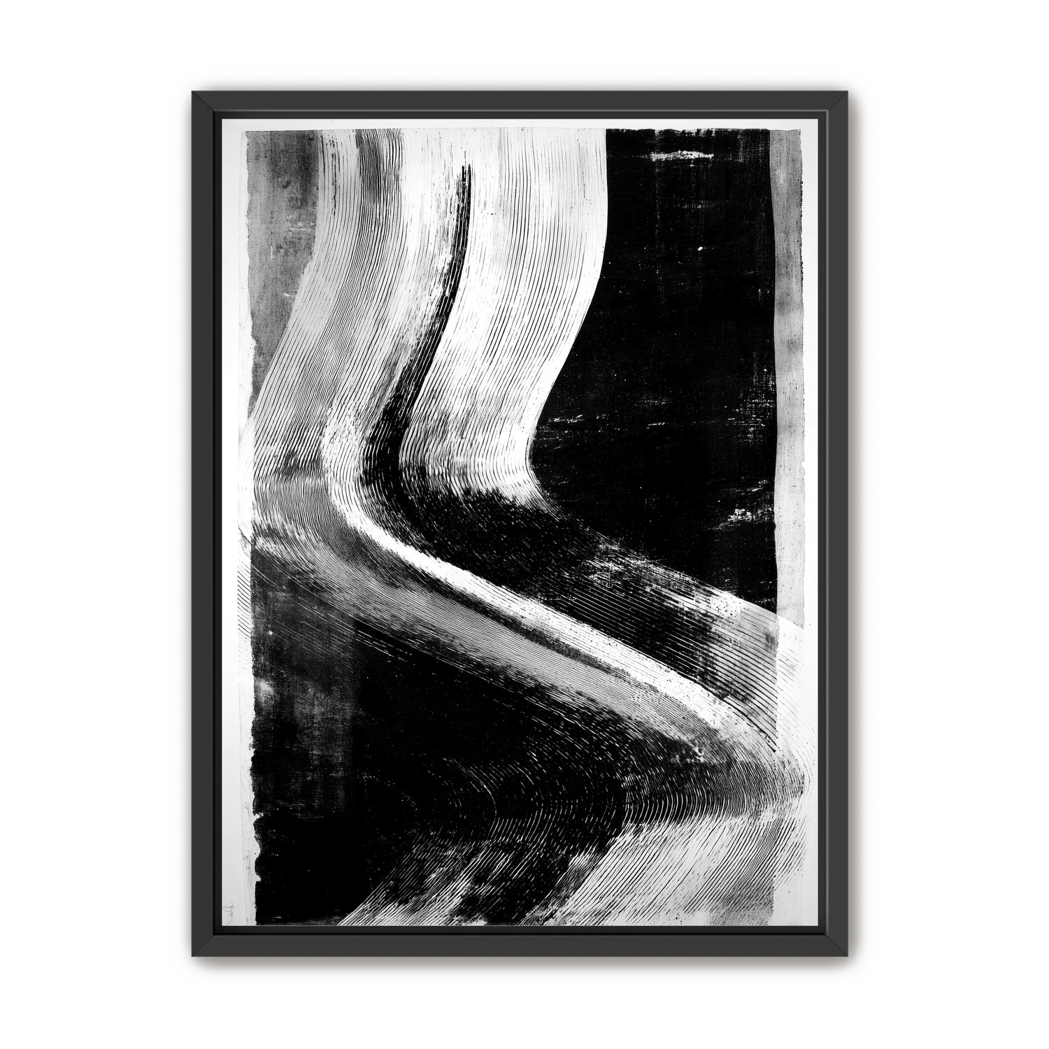 White sweep through black