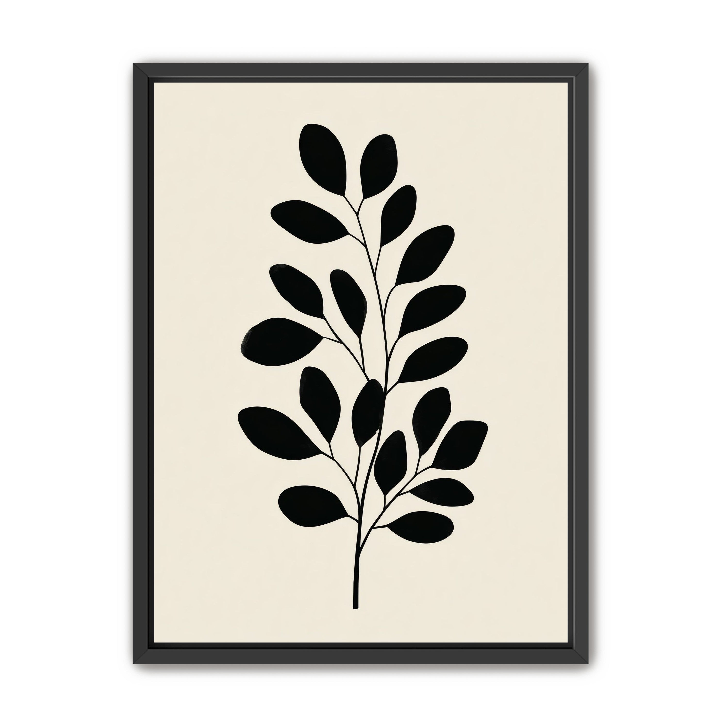 Plant Cutout on Cream