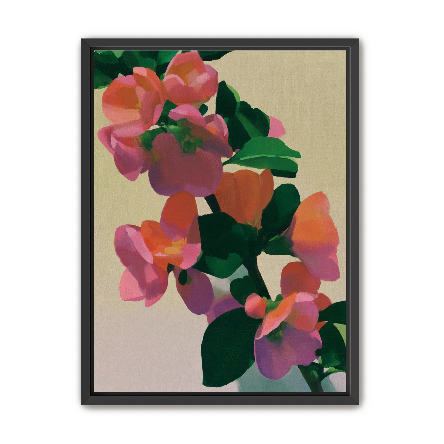 Flowers among dark leaves