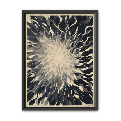 Pale center in black sweep