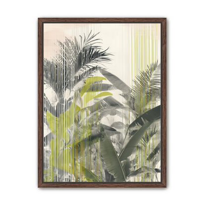 Chartreuse rain through palms