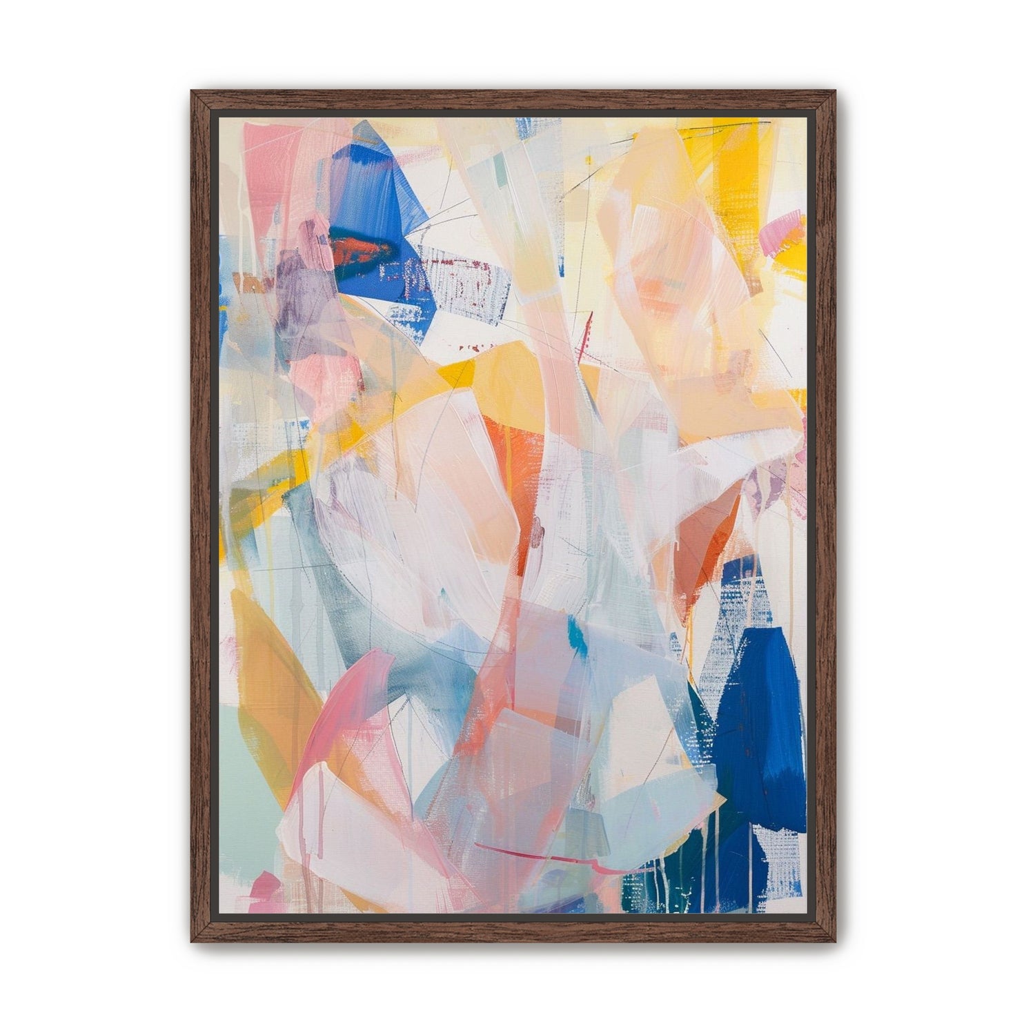 Translucent layers on canvas