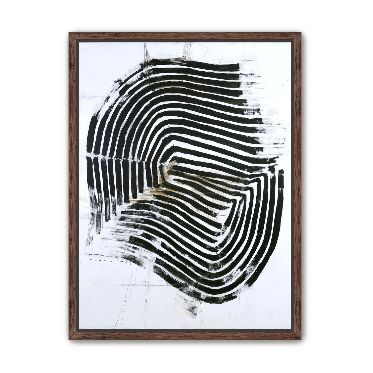 Black bands turning inward
