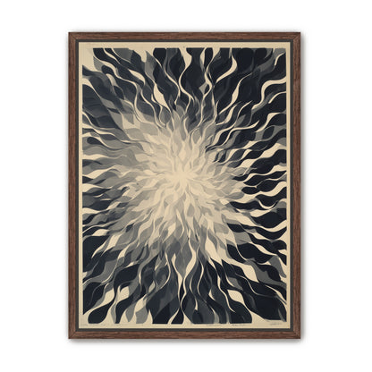 Pale center in black sweep