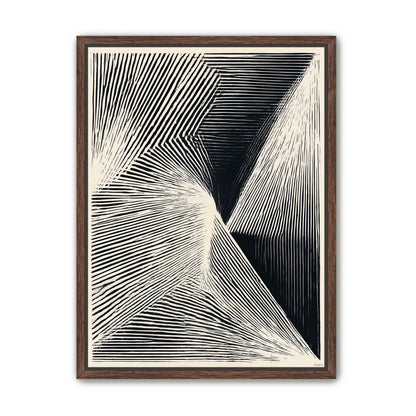 Where the lines break inward
