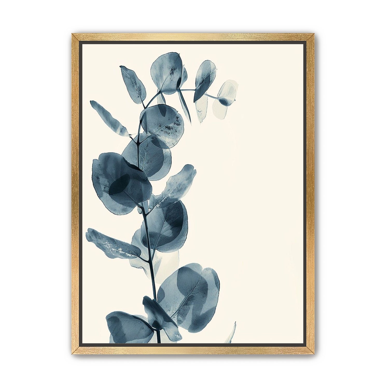 Blue leaves in quiet air