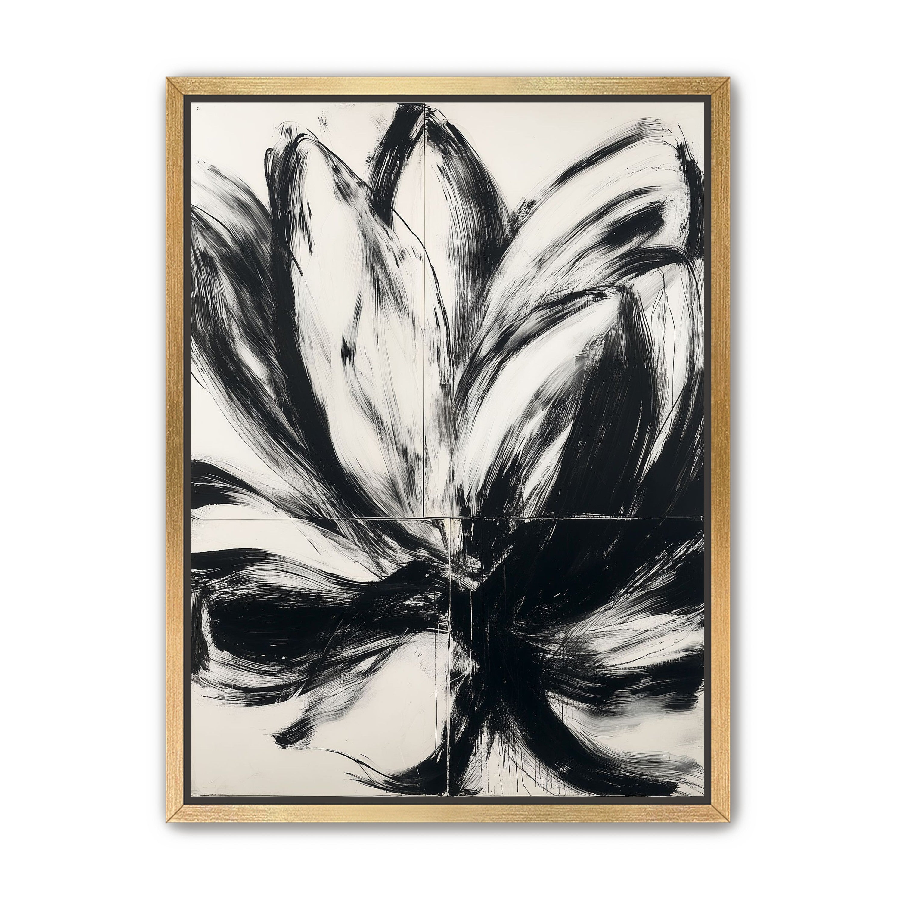Black surges through white