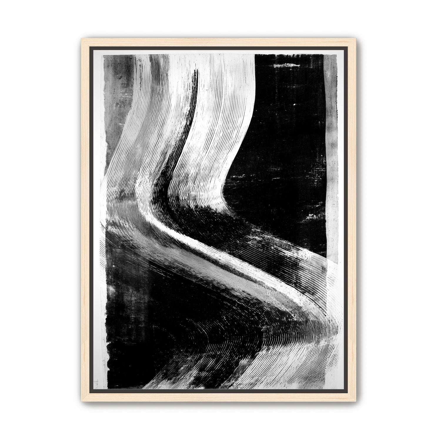 White sweep through black