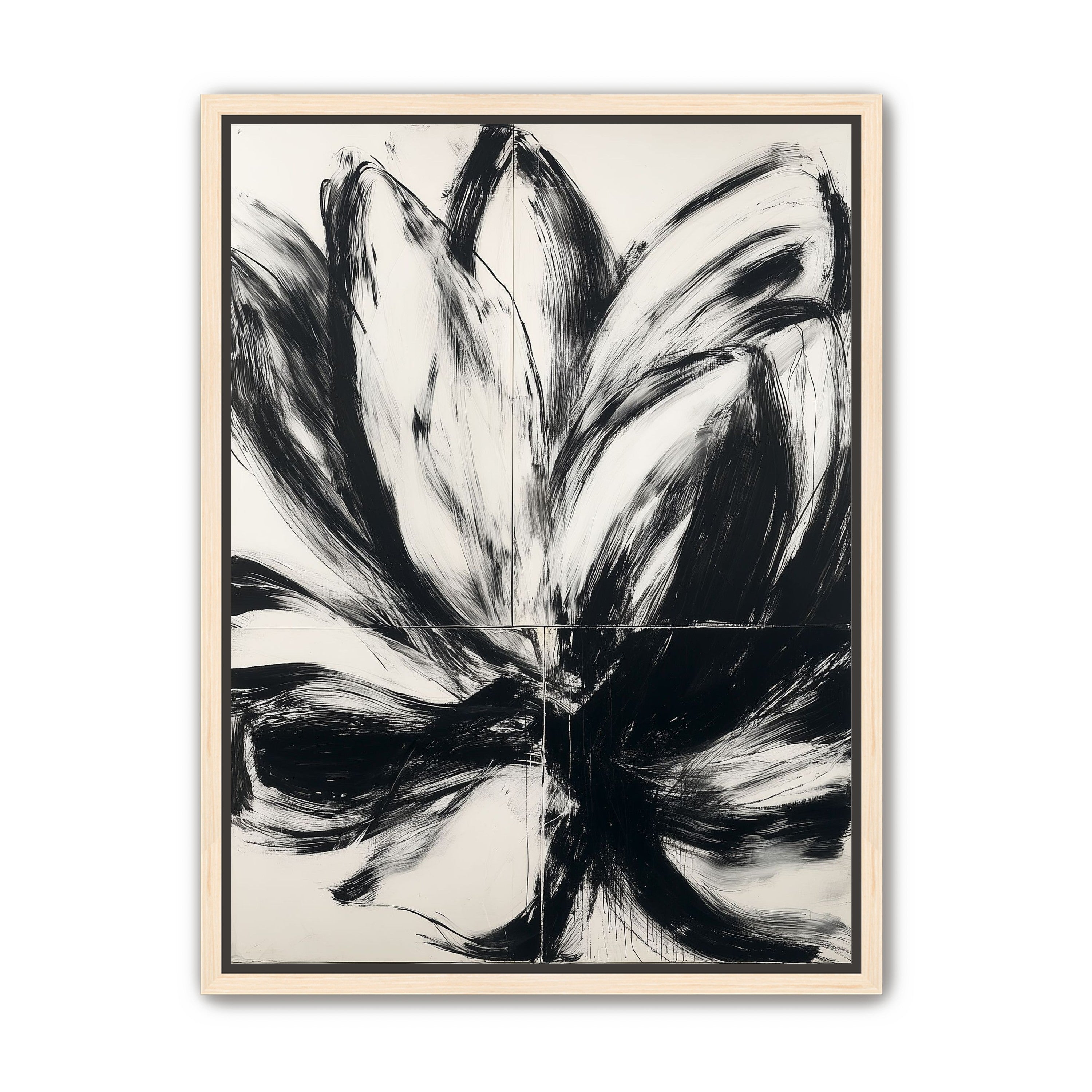 Black surges through white