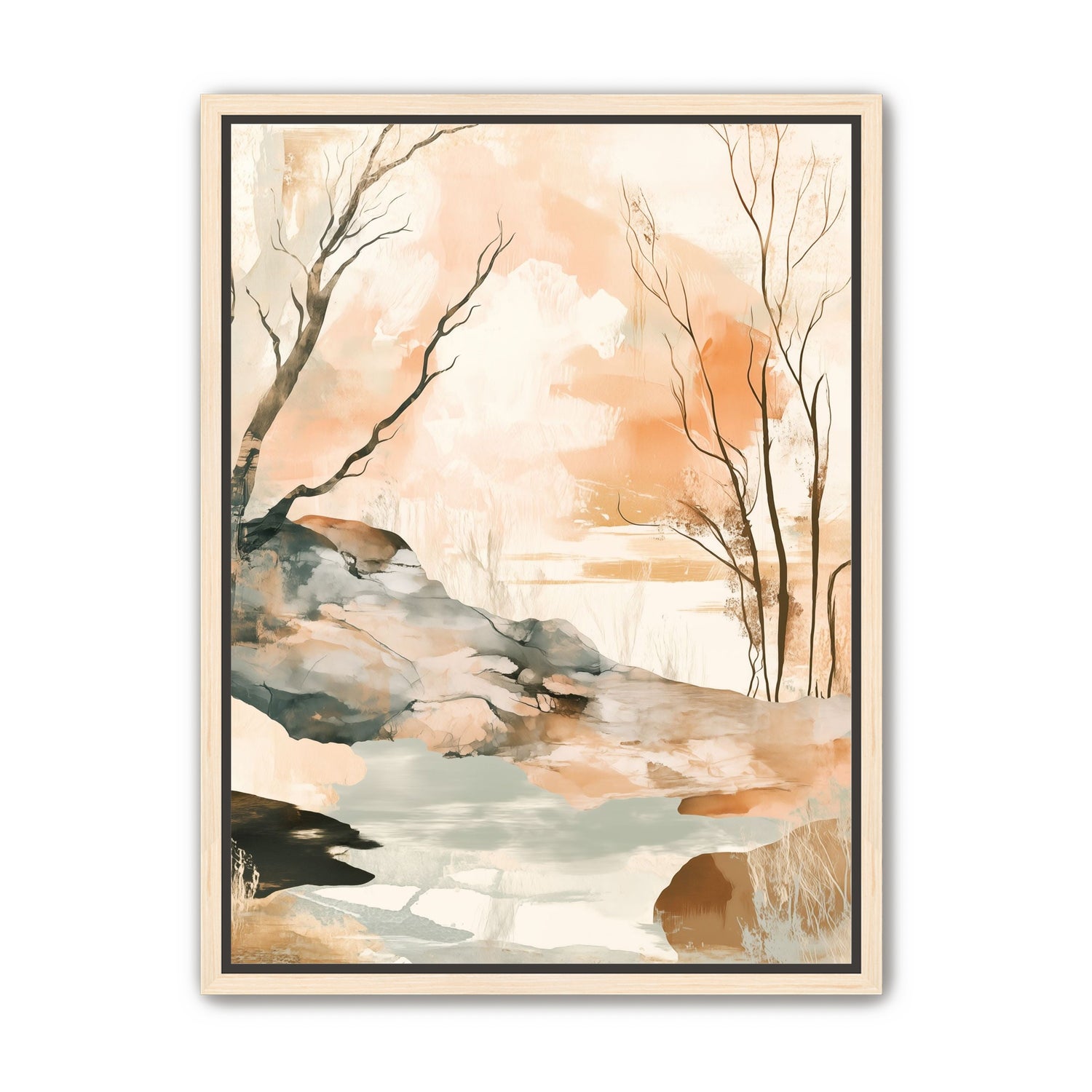 Ink Wash Over Stone Texture