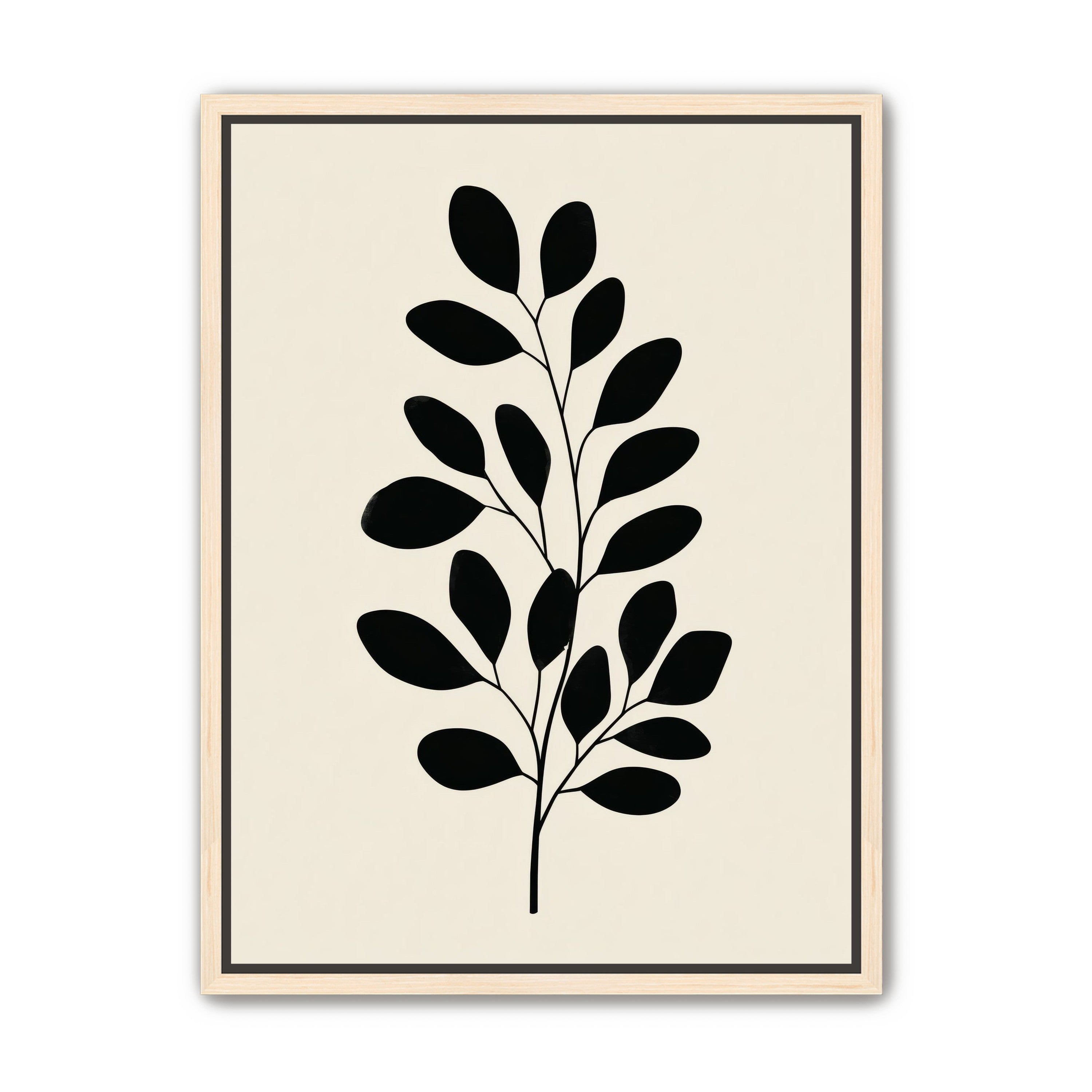 Plant Cutout on Cream