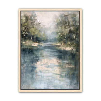 Pale sky in blue water