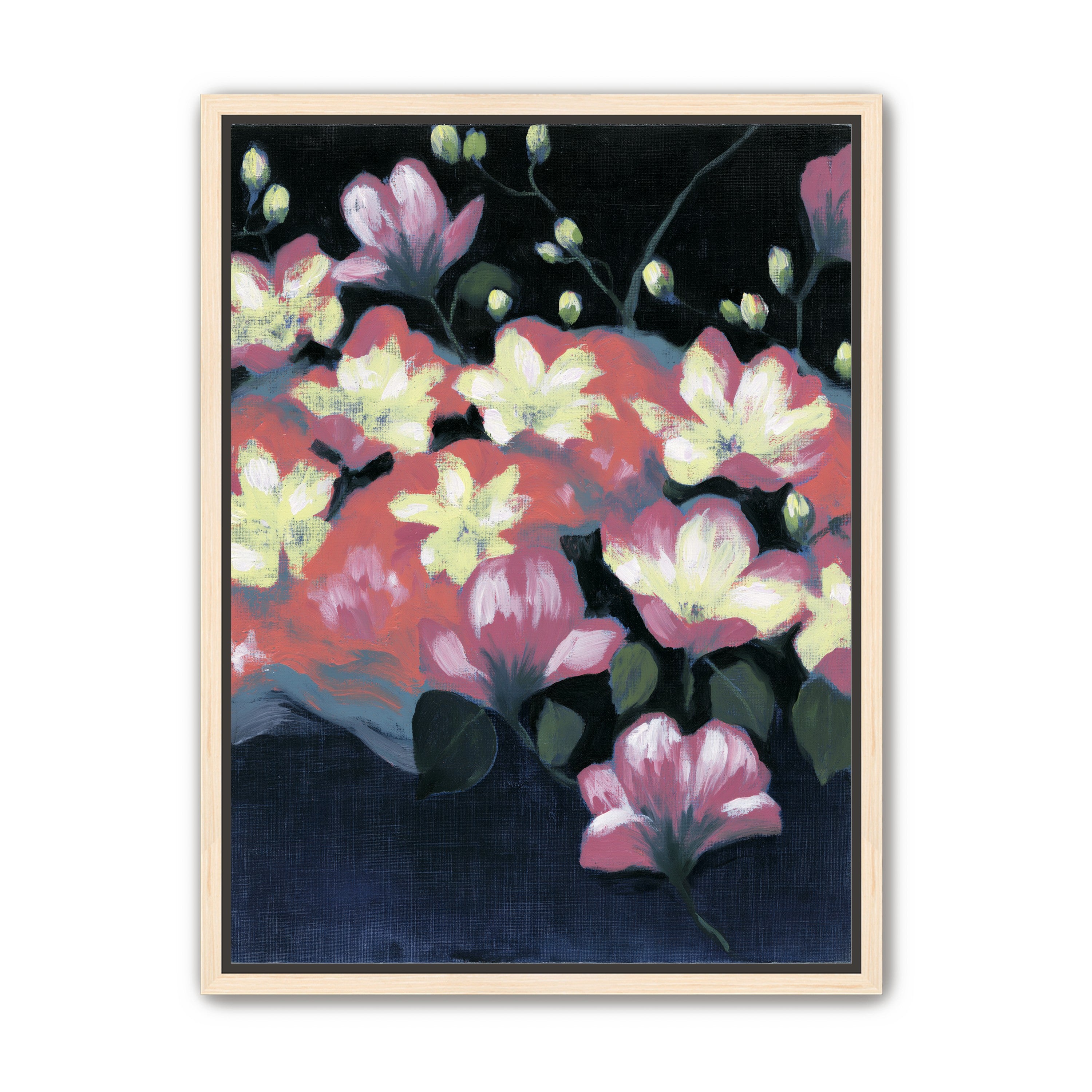 Flowers waking in the dark