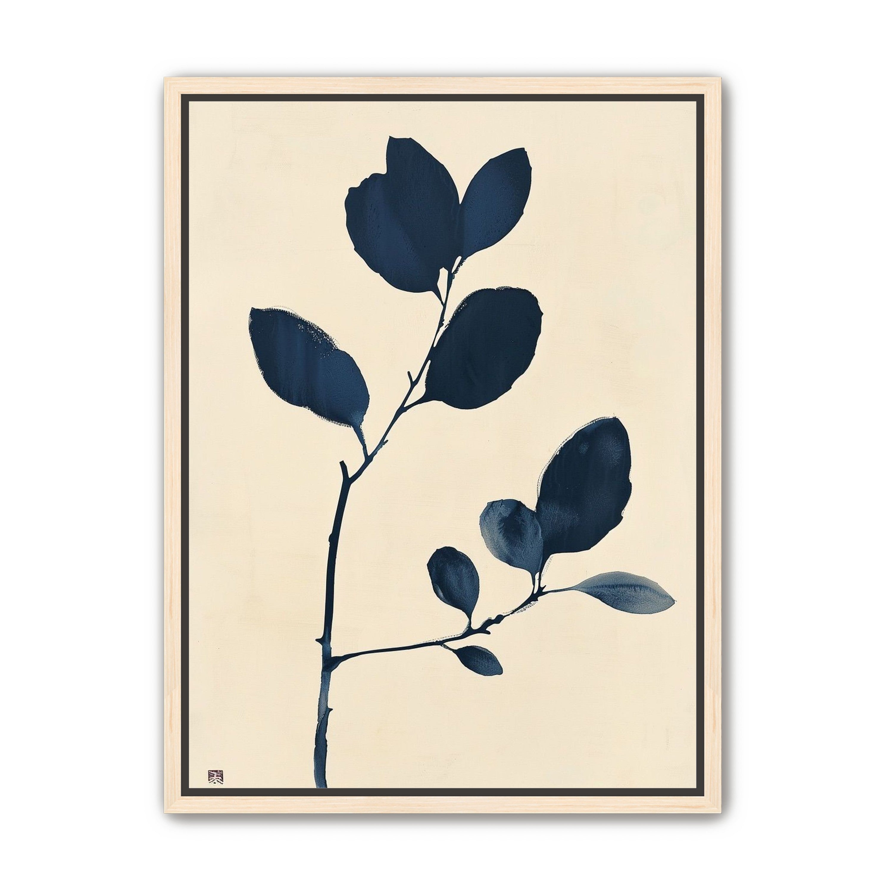 Ink leaves on bare stem