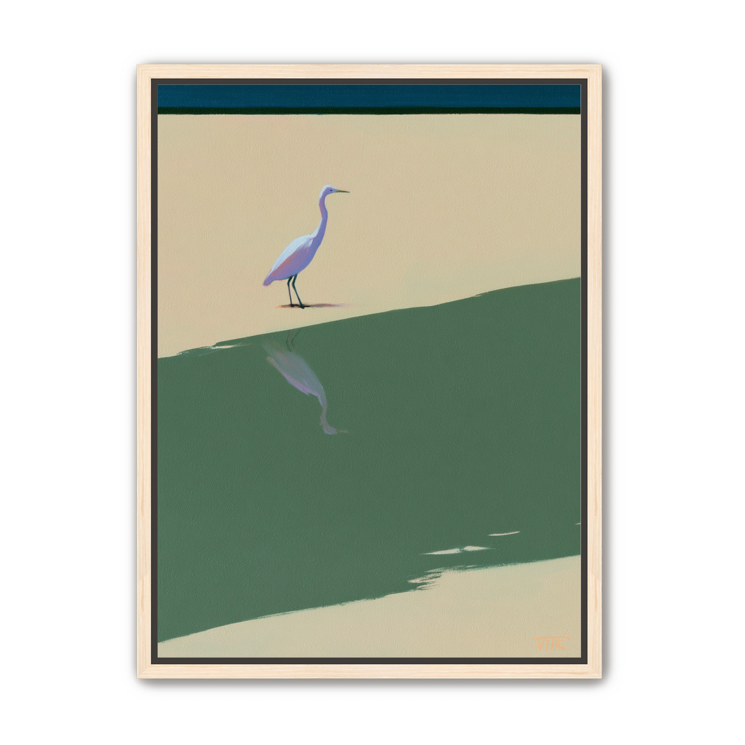 Where the egret doubles