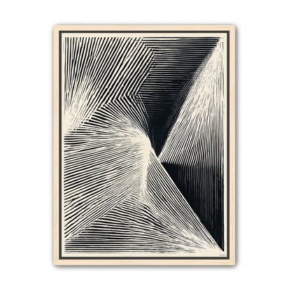 Where the lines break inward