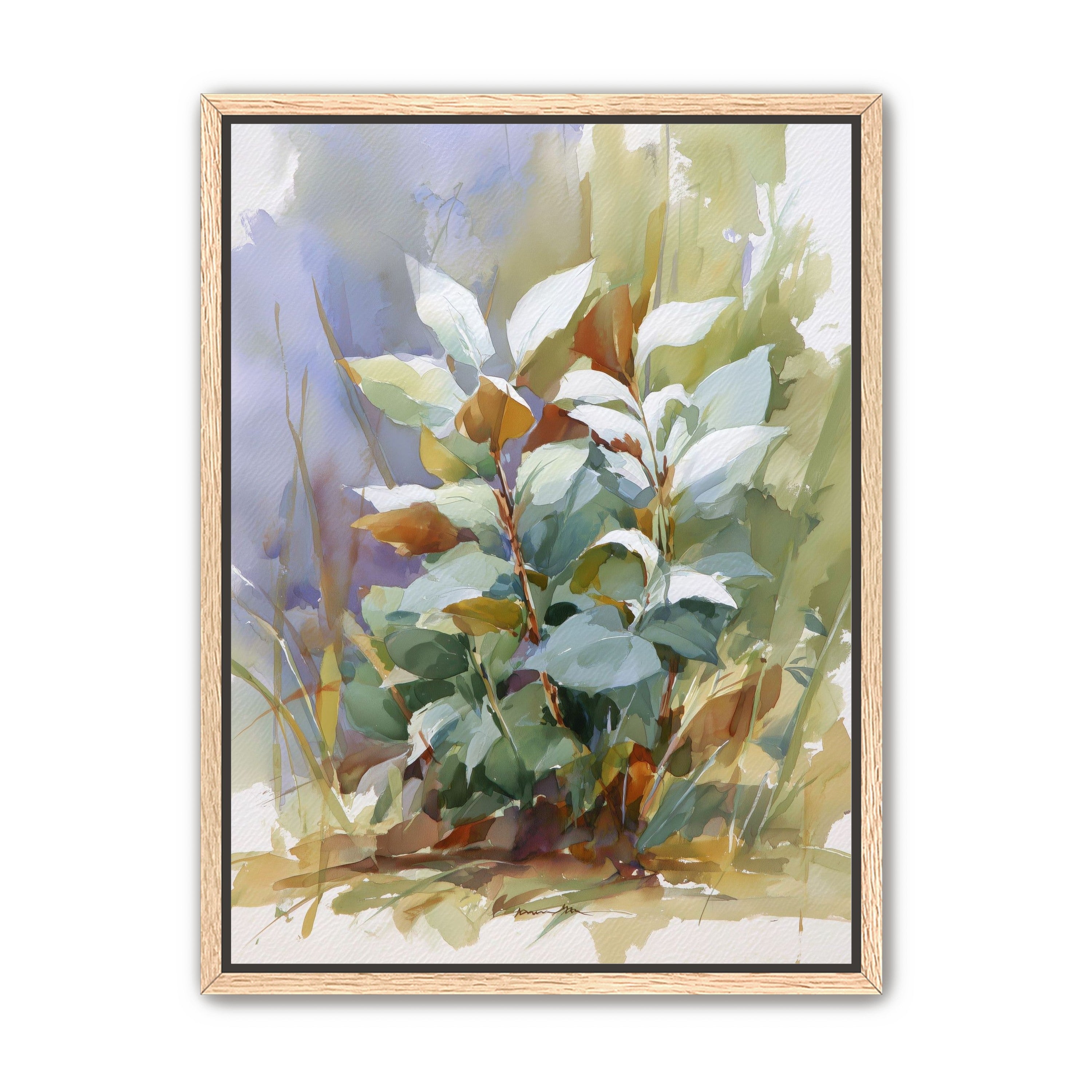 Layered Leaves in Soft Light