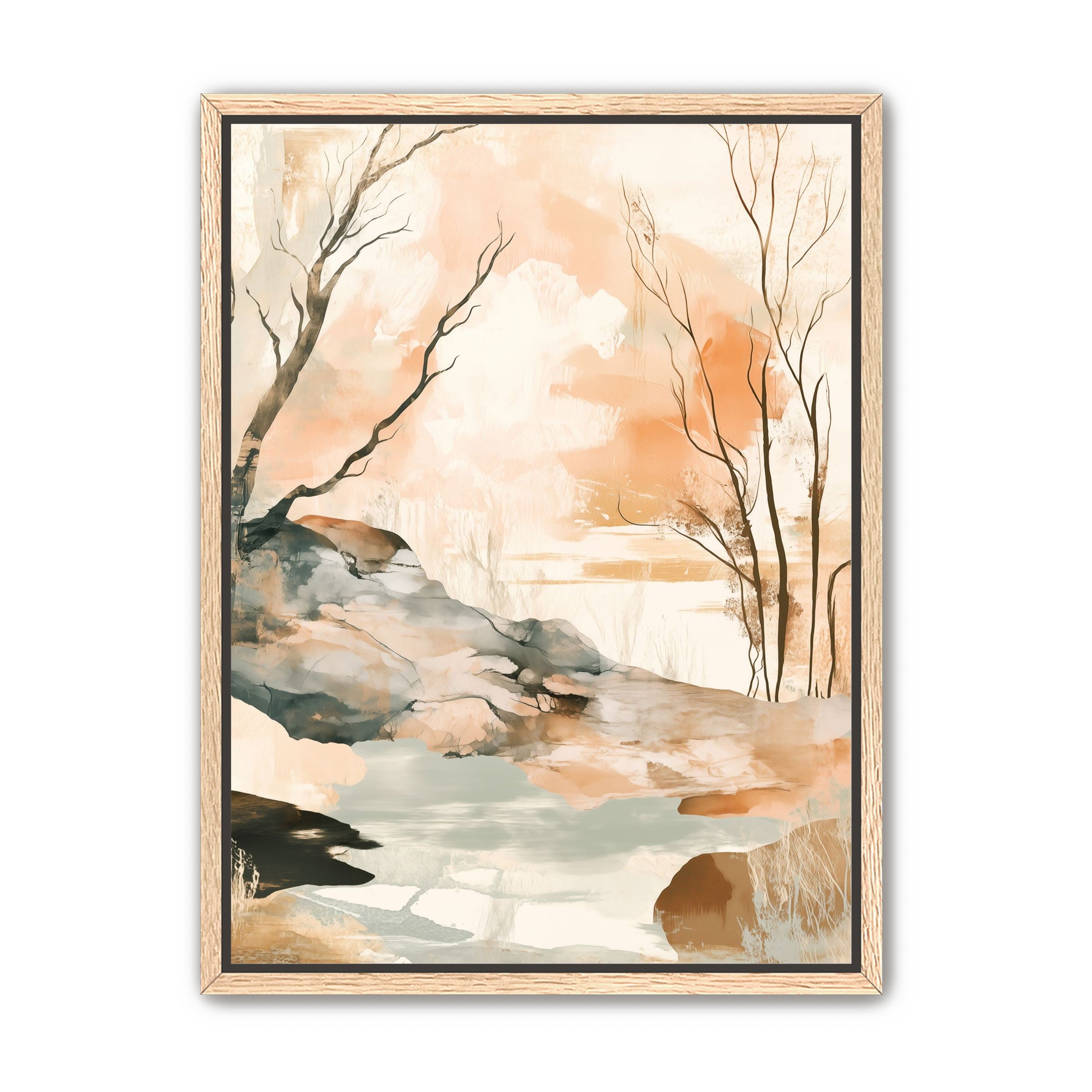 Ink Wash Over Stone Texture
