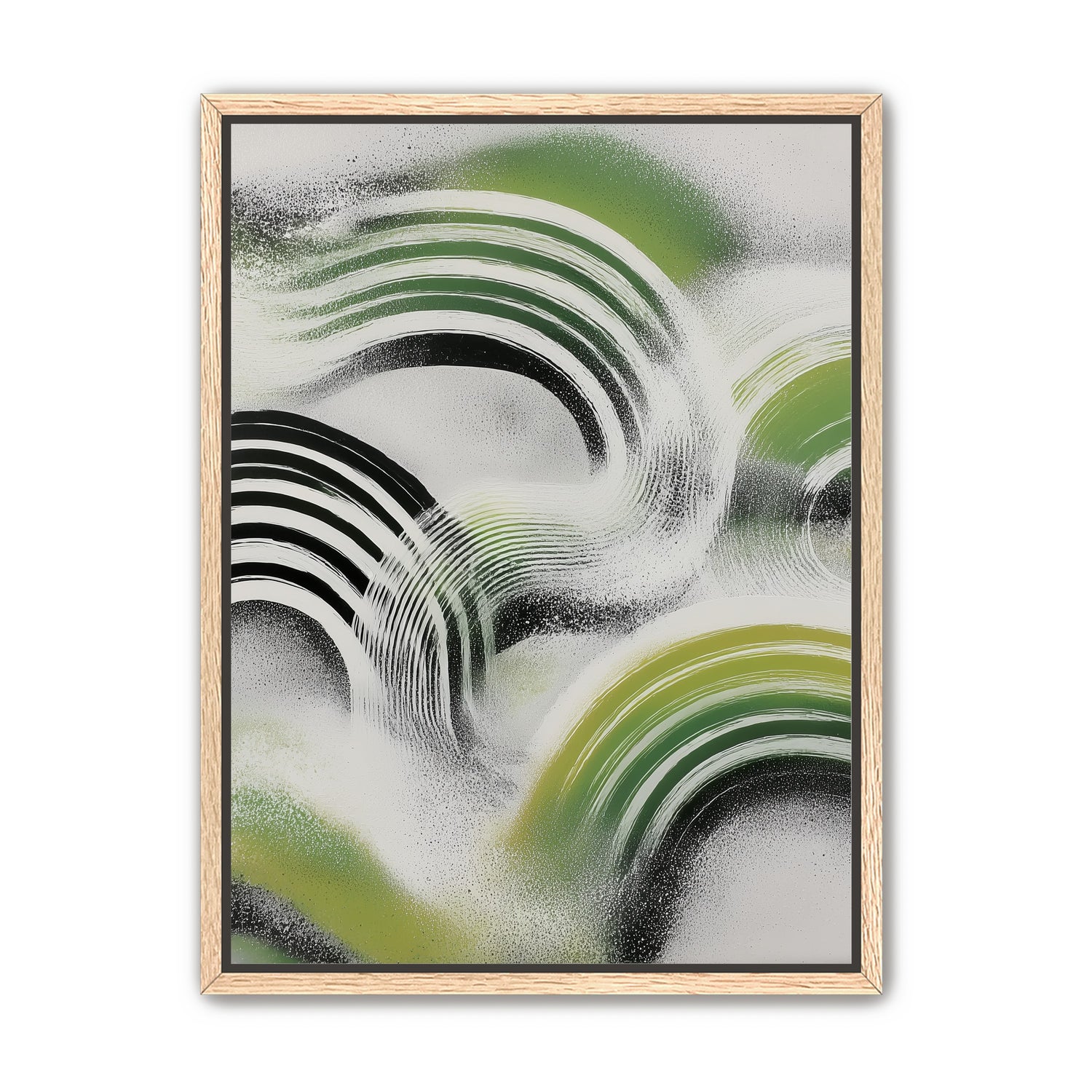 Green arcs across the haze