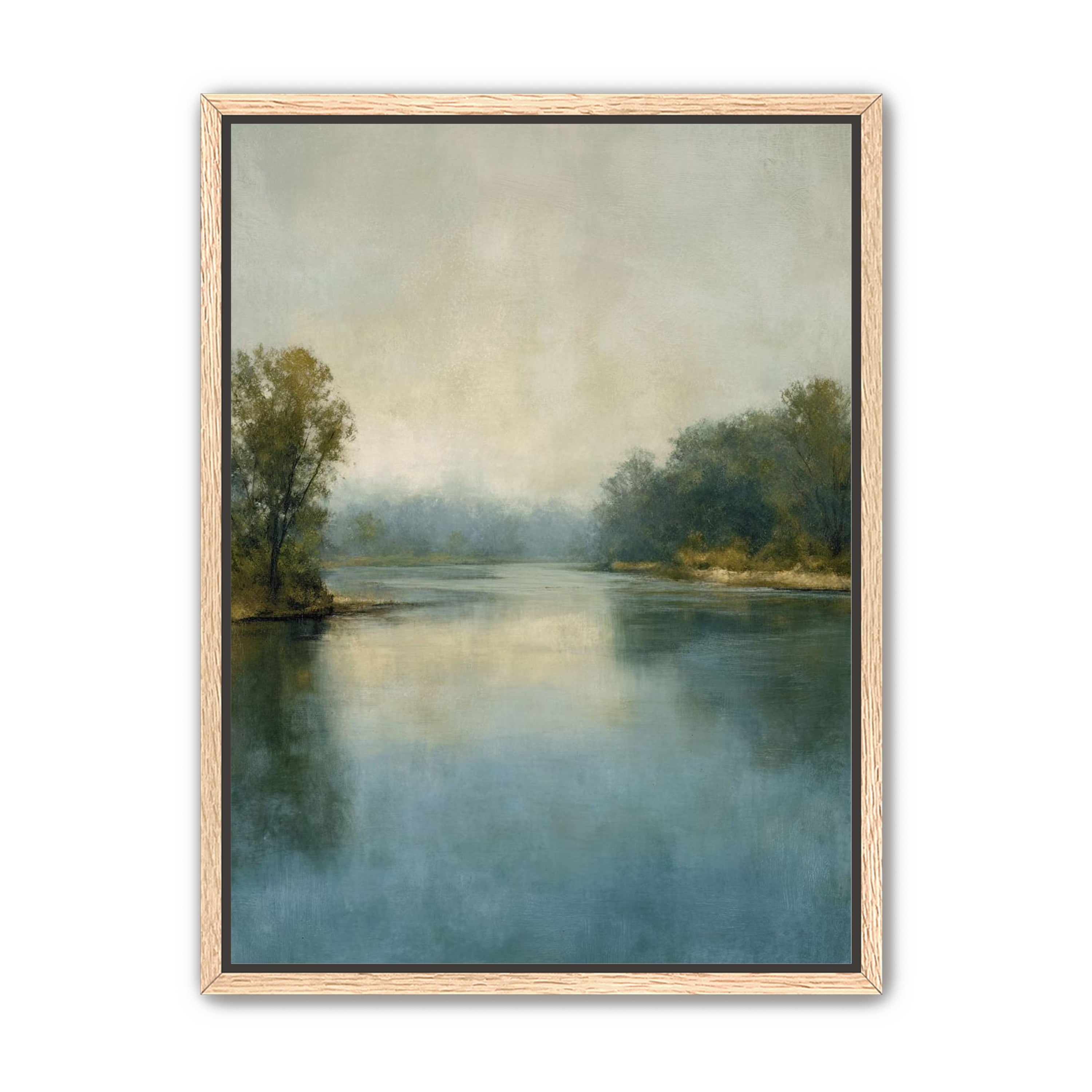 Misty bend in the river