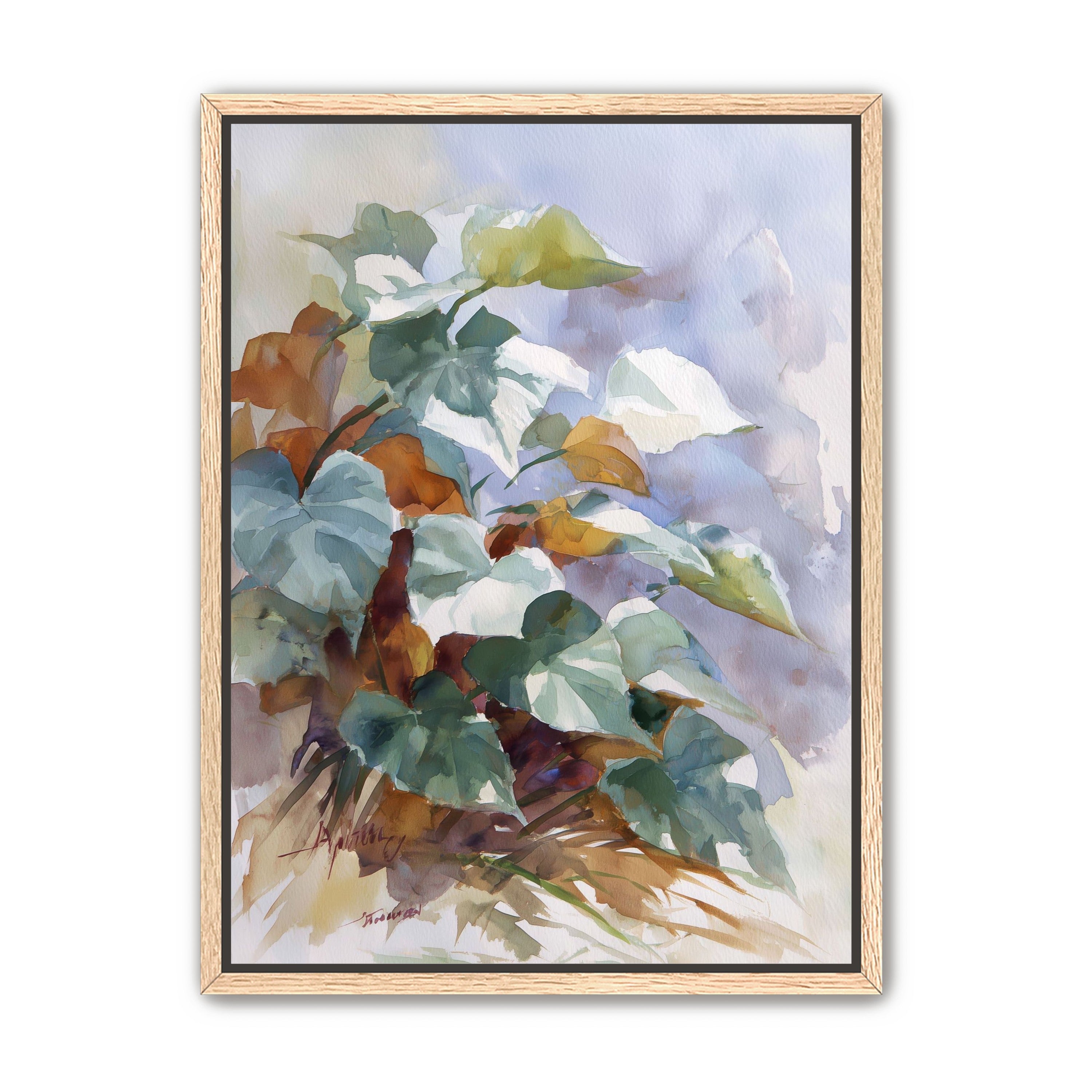 Garden Leaves After Rain
