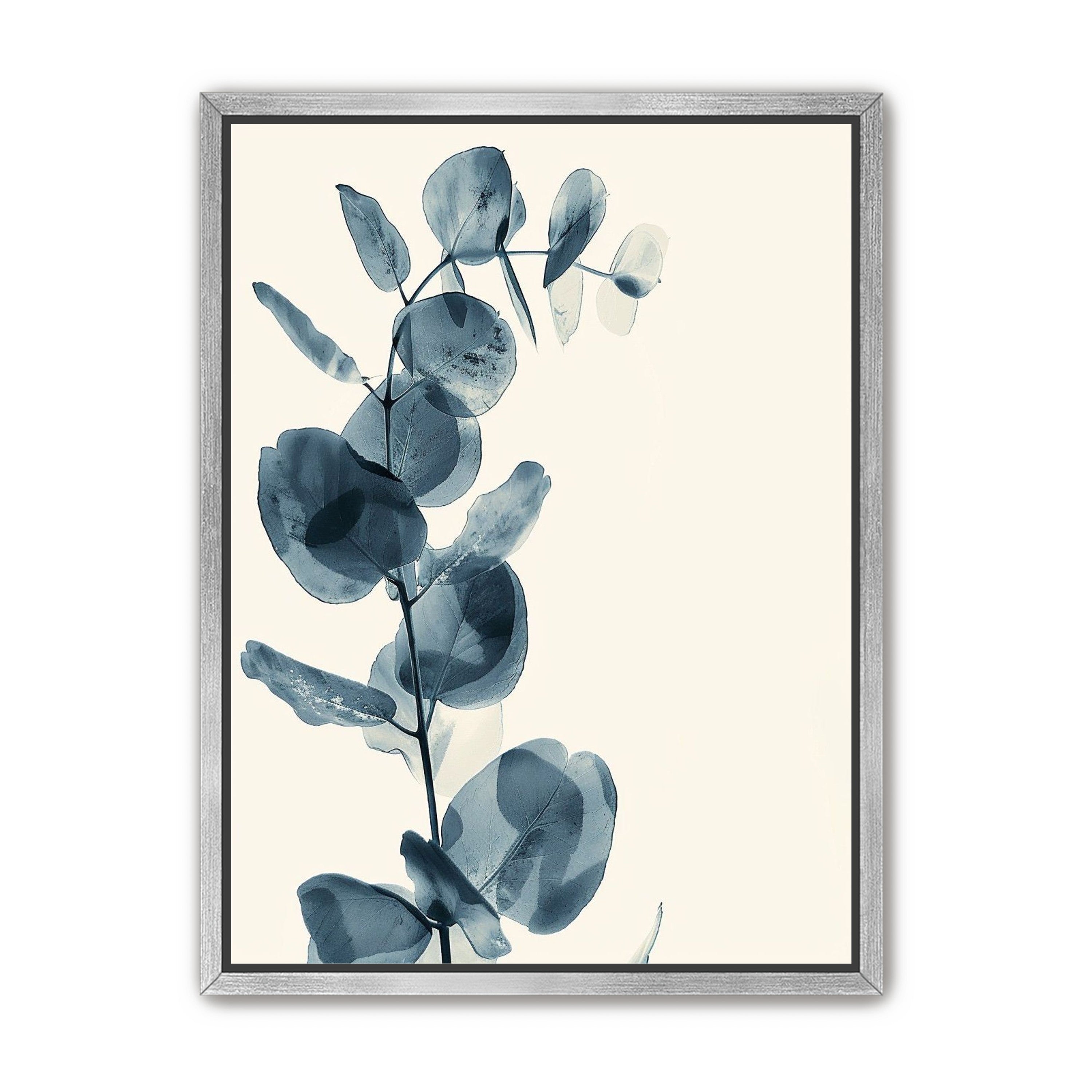 Blue leaves in quiet air