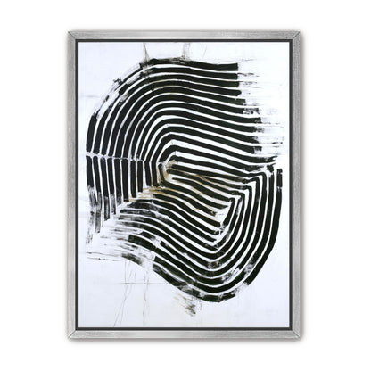 Black bands turning inward